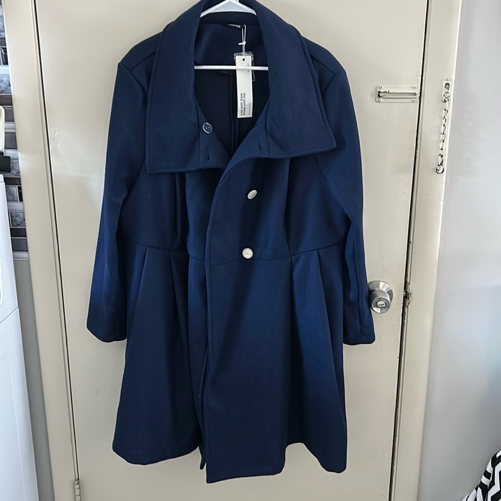 Bloomchic navy pea coat.